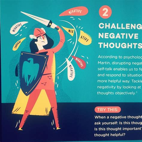 Challenge Negative Thoughts Illustration Fighter Warrior
