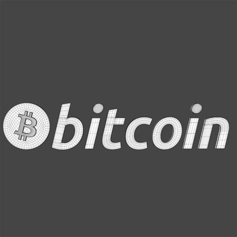 Bitcoin Logo 3d Model Cgtrader