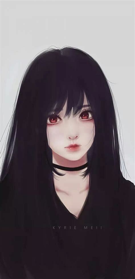 Aesthetic Anime Girl With Black Hair Maxipx
