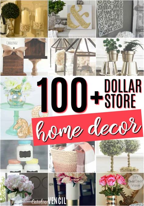 Furniture stores and home decor? Dollar Store Home Decor Ideas - Caroline Vencil