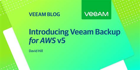 Introducing Veeam Backup For Aws V5