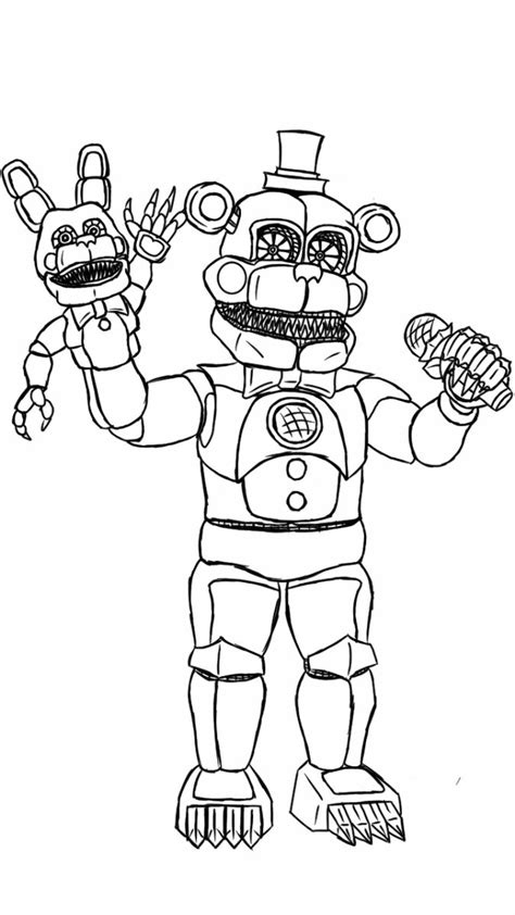 Are you excited for glam rock freddy! Fnaf Coloring Pages Online at GetDrawings | Free download