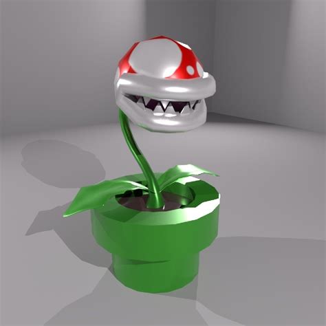 Mario Bros Piranha Plant 3d Model 10 Ma Free3d