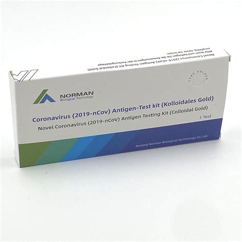 AT462 20 Novel Coronavirus 2019 NCov Antigen Test Kit Colloidal