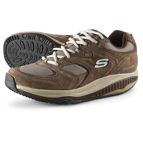 Mens Skechers Xt Shape Ups Foundation Walking Shoes Taupe Brown