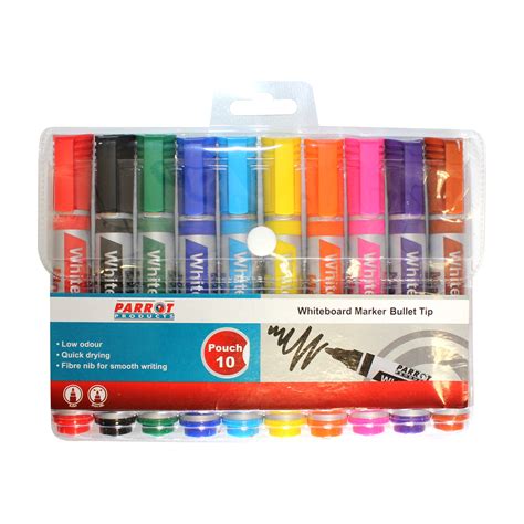 Whiteboard Markers 10 Markers Bullet Tip