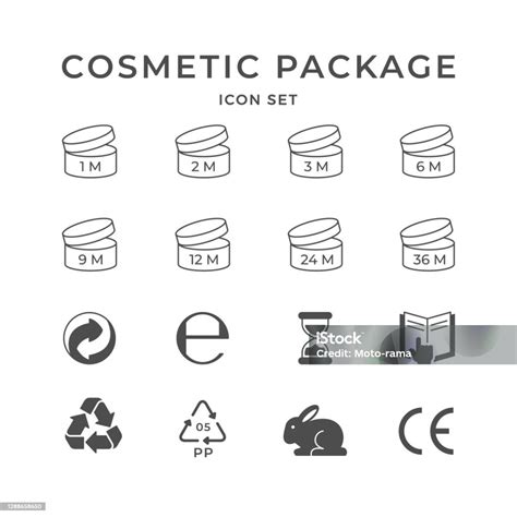 Set Icons Of Cosmetic Package Stock Illustration Download Image Now