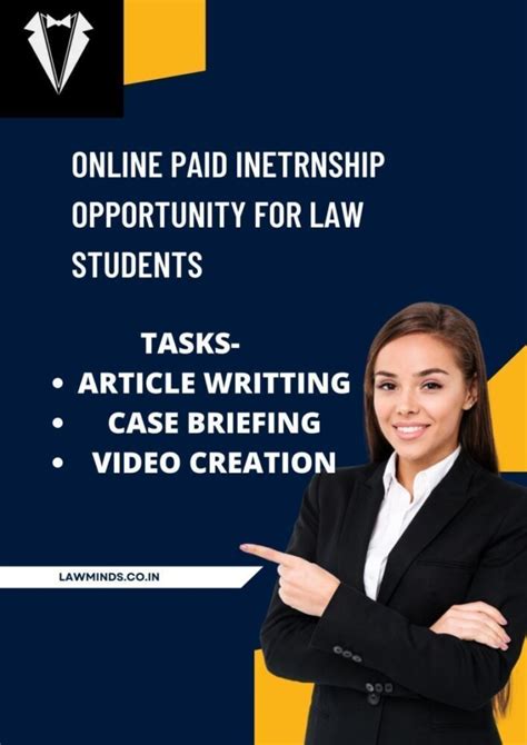 Online Internship Opportunity By Lawminds Feb 2024
