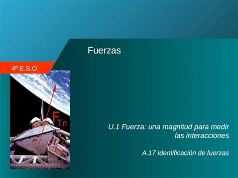 Ppt 4º Eso Fuerzas U1 Fuerza Una Magnitud Para Medir Las