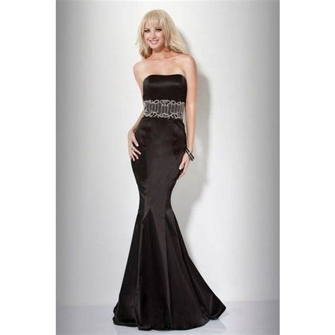 jovani black lace mermaid dress top fashion stylists via polyvore prom dresses jovani black