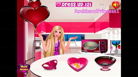 Barbie Make Cake Cooking Games Youtube