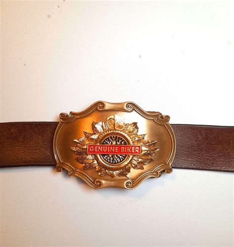 1970s Old Biker Belt Buckle Vintage For Men Raintree Etsy