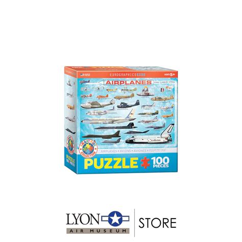 Puzzle Airplane 100 Pieces Lyon Air Museum