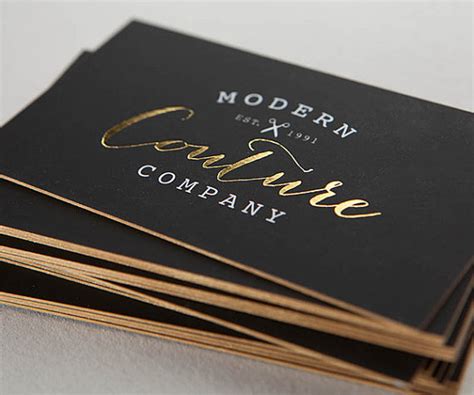 Soft touch business cards completely designed by you! Gold foil with Soft Touch 500 Business Cards