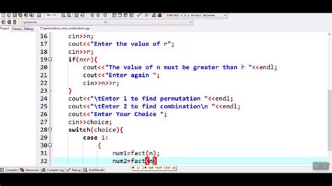 How To Find Number Of Permutation And Combination In C Youtube