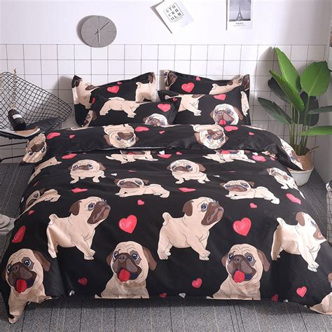 He does not benefit more than he would most pug owners get it wrong when we talk of a dog bed. Aliexpress.com : Buy TUEDIO Hippie Pug Bedding Set Queen ...