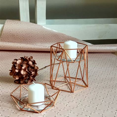 geometric candle holder candle centerpiece hygge decor etsy geometric candle holder candle