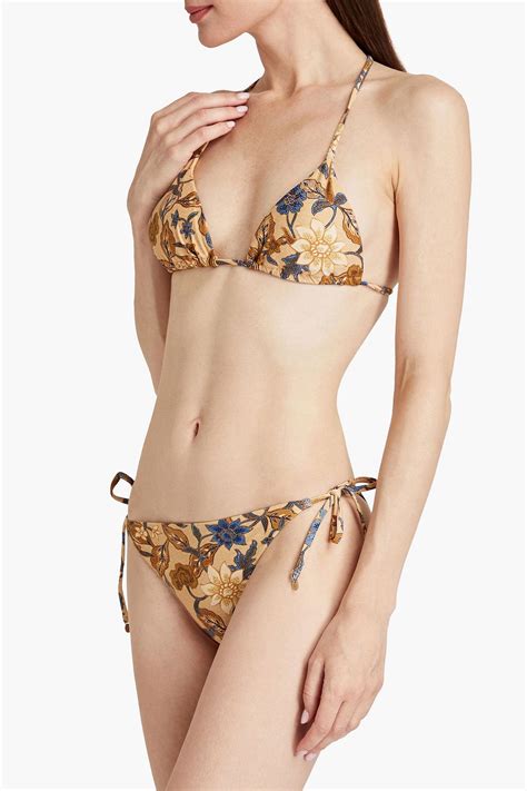 TIGERLILY Soraya Miranda Floral Print Low Rise Bikini Briefs THE OUTNET