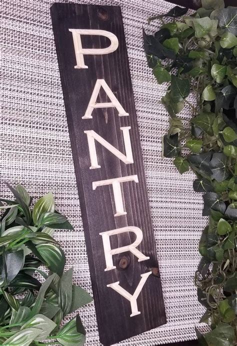 Vertical Pantry Sign Farmhouse Pantry Sign Distressed Pantry Sign