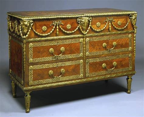 Title Commode With Drawers Makers Langlois Pierre The Elder