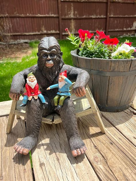 Buy Bigfoot Statue Bigfoot Yard Decor Bigfoot Figurine Garden Gnomes