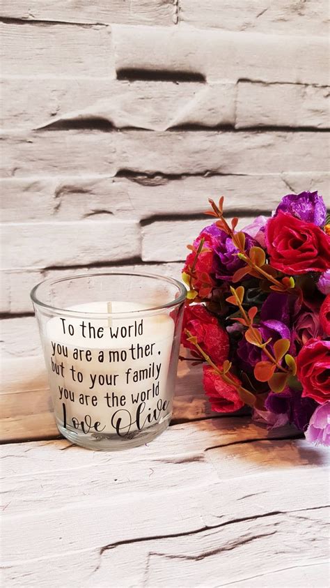 Make your mum's day truly special with one of our personalised mothers day gifts. Personalised Scented Candle, Mothers Day Gift, mothers day ...