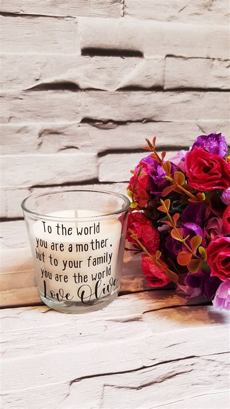 Make your mum's day truly special with one of our personalised mothers day gifts. Personalised Scented Candle, Mothers Day Gift, mothers day ...