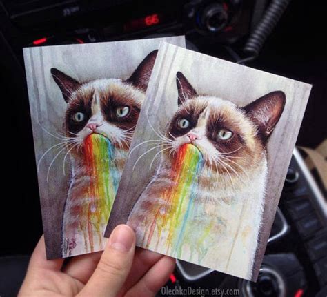 Grumpy Cat Painting Meme Luisa Rowe