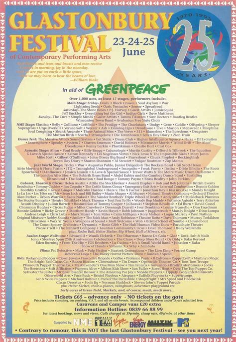 About 260 results (0.35 seconds). Glastonbury Festival 1995 Poster | Glastonbury festival ...