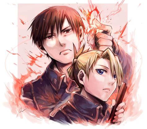 Roy Mustang And Riza Hawkeye Full Metal Alchemist Fan Art