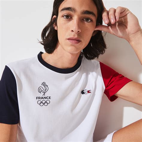 T Shirt Lacoste Sport Tricolore Édition France Olympique Lacoste