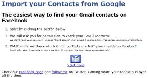 A Facebook App To Find Your Gmail Contacts Sumtips