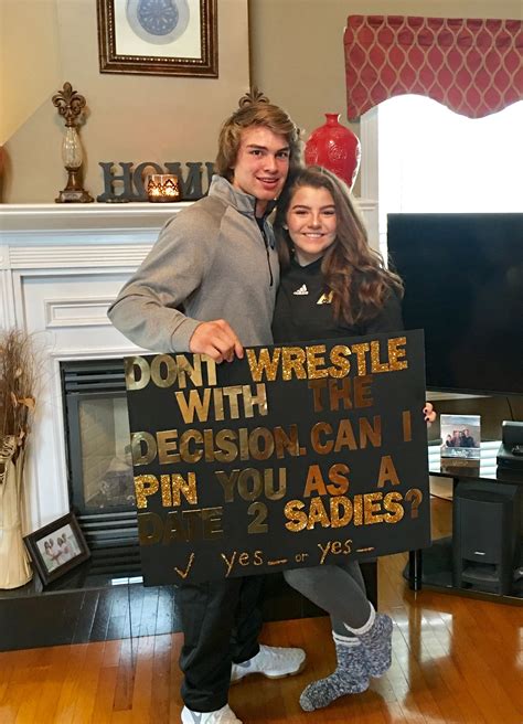Sadie Hawkins Dance Proposal For Wrestler Boyfriend Dance Proposal