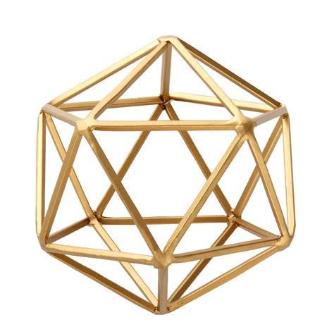 Better Homes And Gardens Gold Modern Geometric Tabletop Sculpture