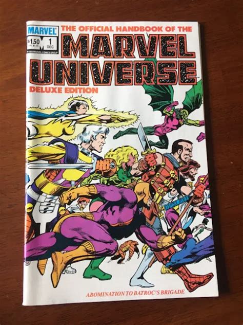 Official Handbook Of The Marvel Universe Deluxe Edition Vf Nm