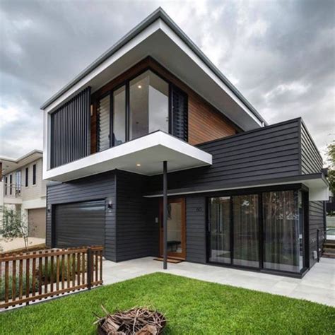 Black House Exterior Ideas 120 Decoor House Cladding Facade House