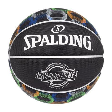 Spalding Never Flat Hex Multi Color 295 Basketball Big 5 Sporting Goods