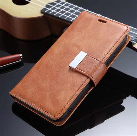 For Iphone X Xs Max Xr Luxury Leather Case Wallet Mens Cell Phone