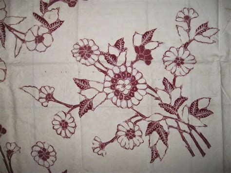 Gambar Motif Batik Bunga Mawar Analisis