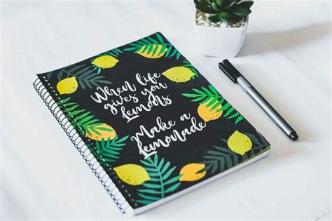 7 Personalised Notebook Cover Ideas Doxzoo