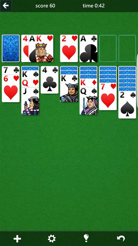 Android tablet solitaire.