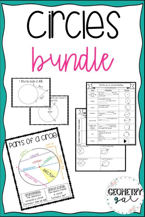 In this quiz, i ask students to apply what they learned from the four triangles problem by making sense of a new. Circles Unit Bundle | Geometry lessons, Geometry ...