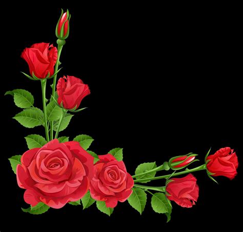 Rose Vine Clip Art Free Download On Clipartmag