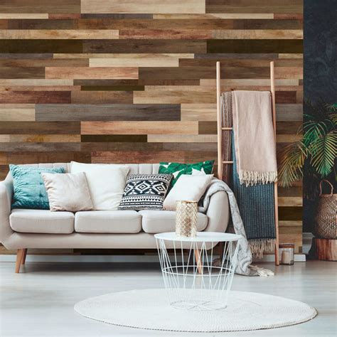 Mixed Wood Boards Wallpaper Mural 41 Orchard