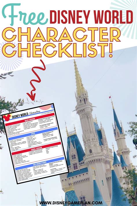 Disney Character Checklist The Ultimate Guide To Each Park The