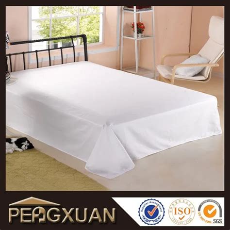 Custom Low Thread Count 200tc White Plain One Time Disposable Hotel Bed