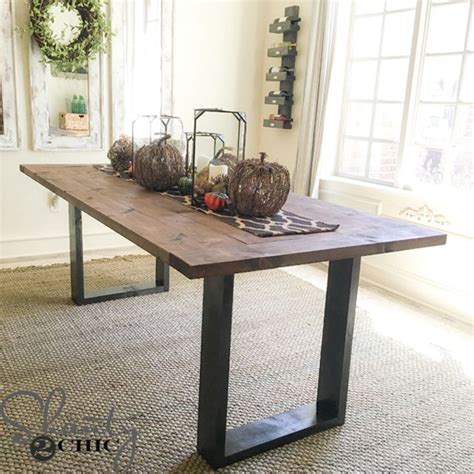 This free outdoor table plan builds a modern farmhouse dining table that's perfect for having outside on a deck or porch. 13 Free Dining Room Table Plans for Your Home