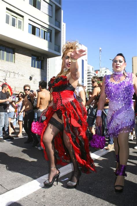 Drag Queen On The Gay Parade In Sao Paulo Editorial Stock Image Image