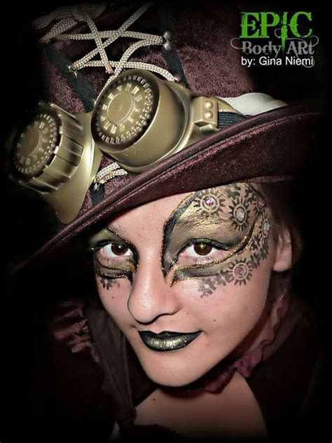 Steampunk Makeup Guide Face Painting To Create A Steampunk Masquerade