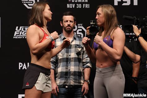 Julija Stoliarenko Leah Letson Tuf 28 Finale Official Weigh Ins Mma Junkie